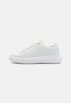 Calvin Klein Raised Cupsole Lace Up - Trainers - White -Stride Shop 018b821a0c75405f95af875d8251c0c2