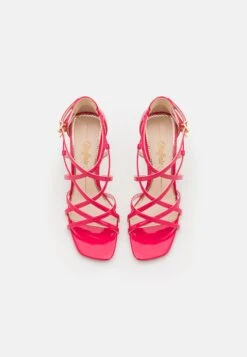 Buffalo Blair Cage Vegan - High Heeled Sandals - Berry -Stride Shop 04a31c21519e4527bba4d798da569111