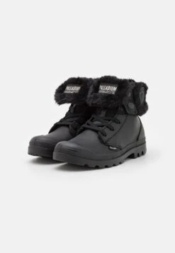 Palladium Baggy- Lace-Up Ankle Boots - Black -Stride Shop 0c854f5fcaa94985b014ab72dda18649