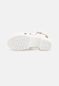 KOI FOOTWEAR Sii Strappy Sandals - Platform Sandals - White -Stride Shop 0d2fb18f2dd748e5929c348f549f55c6