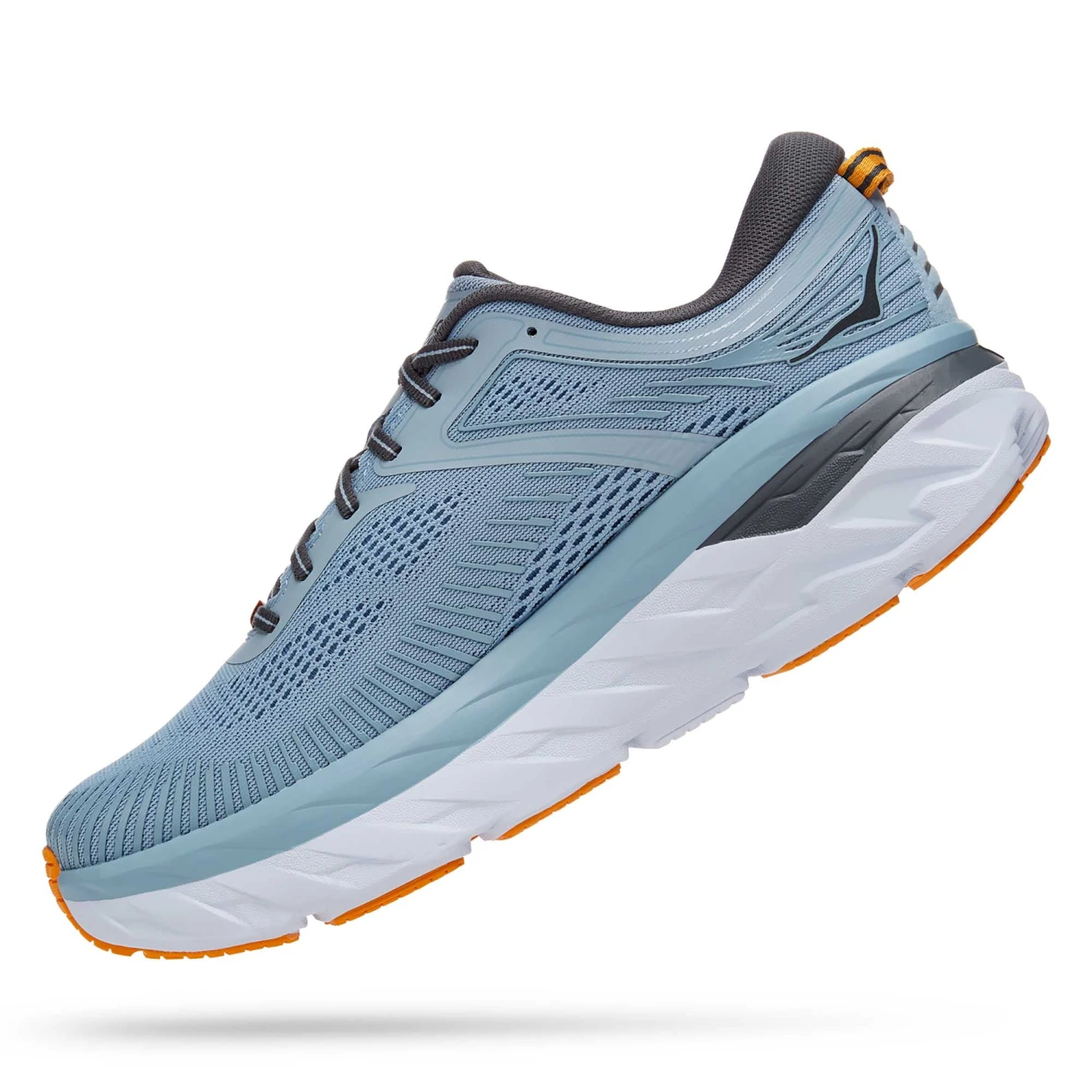 Hoka One One Hoka | Men's Bondi 7 Running Shoes - Blue Fog 7 Hoka One One Hoka | Men's Bondi 7 Running Shoes - Blue Fog - Image 5
