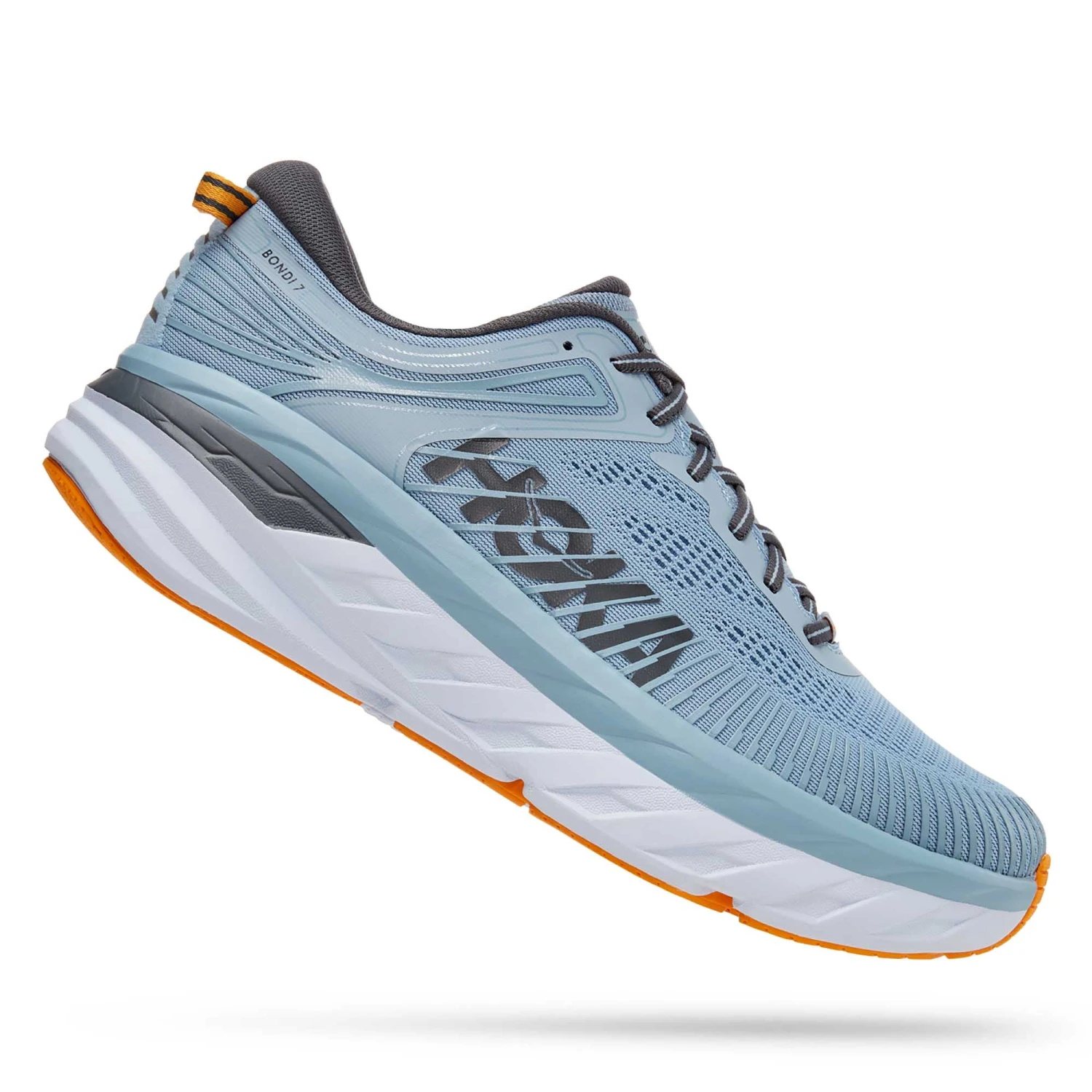Hoka One One Hoka | Men's Bondi 7 Running Shoes - Blue Fog 4 Hoka One One Hoka | Men's Bondi 7 Running Shoes - Blue Fog - Image 2