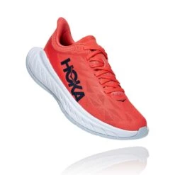 Hoka One One Hoka | Women's Carbon X 2 Running Shoes - Hot Coral 13 Hoka One One Hoka | Women's Carbon X 2 Running Shoes - Hot Coral -Stride Shop 1113527HCBI F hoka carbonx2 front