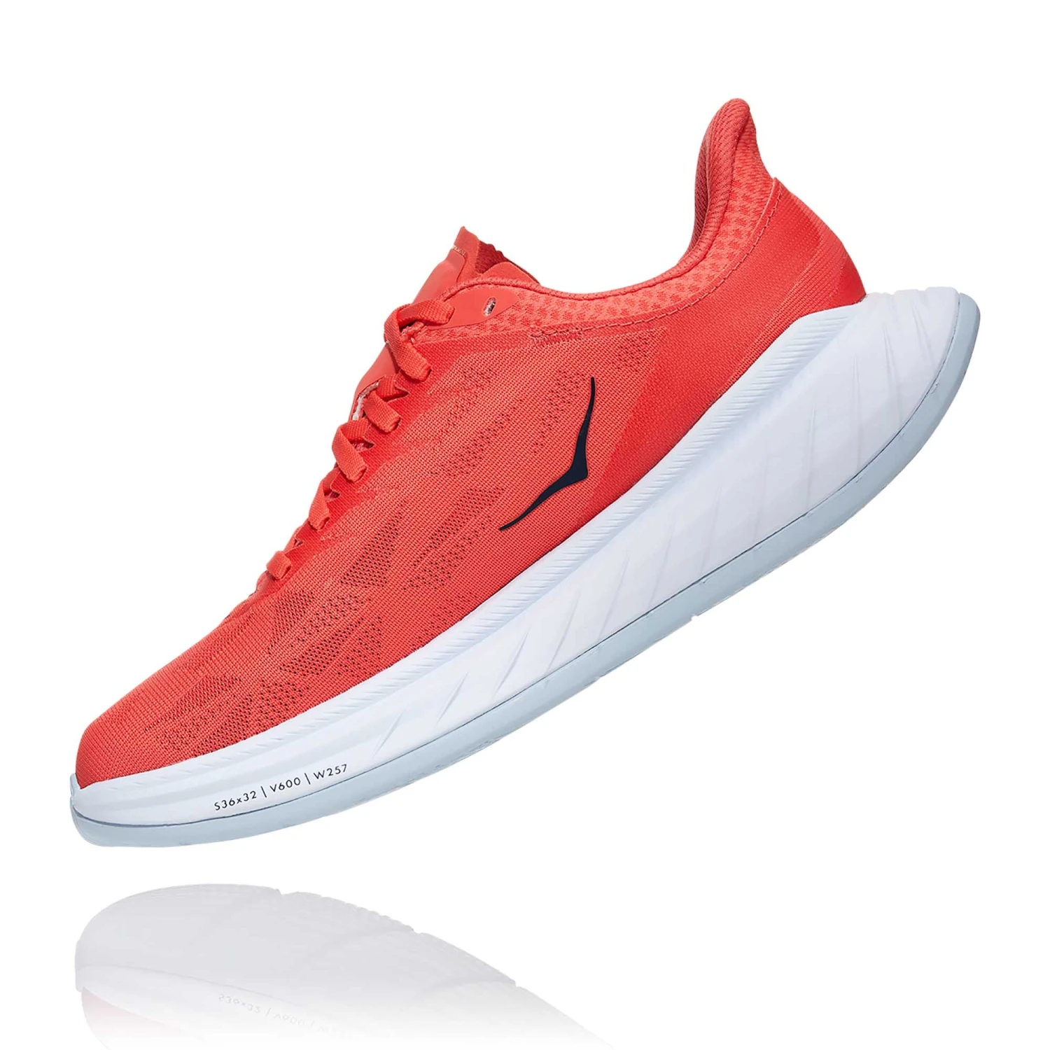 Hoka One One Hoka | Women's Carbon X 2 Running Shoes - Hot Coral 7 Hoka One One Hoka | Women's Carbon X 2 Running Shoes - Hot Coral - Image 5