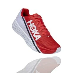 Hoka One One Hoka | Unisex Rocket X Running Shoes - Fiesta -Stride Shop 1113532FTBC U hoka rocketx front