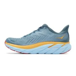 Hoka One One Hoka | Men's Clifton 8 Wide Running Shoes - Goblin Blue -Stride Shop 1119393 GBMS M Hoka Clifton8 side 1519e3d1 2682 41e6 874d 8f6d5ff250a4