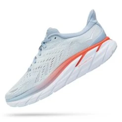 Hoka One One Hoka | Women's Clifton 8 Running Shoes - Blue Fog -Stride Shop 1119394BFPA F hoka clifton8 leftangle