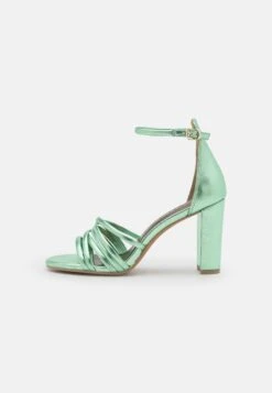 Marco Tozzi High Heeled Sandals - Green Metallic -Stride Shop 125996a1474944aa8a240d95e349ce5d