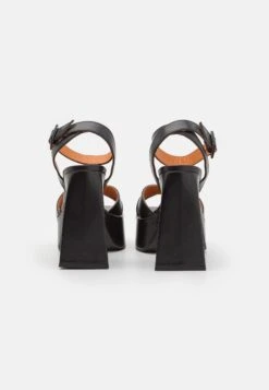 High Heeled Sandals - Black -Stride Shop 1490e508ee2b4fdaa136cd797ff11396