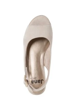 Jana Platform Sandals - Beige -Stride Shop 19fe357857ed441ea5025cc119da0323