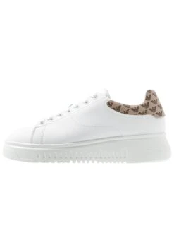 Emporio Armani Trainers - White/Ecru -Stride Shop 1ea46cfaecd44fd08239b660ffb7a83c