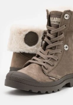 Palladium Baggy- Lace-Up Ankle Boots - Dark Grey -Stride Shop 2083f16f588f4d16a89ec53aab1a2508