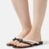 Mansur Gavriel Filo - T-Bar Sandals - Black/Chalk -Stride Shop 23361e1bd20f40ff96a4a1c1751233f4