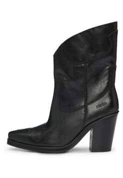 Hugo Mileyheel70-N - Cowboy/Biker Ankle Boot - Black