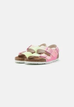 Birkenstock Milano Ombre Narrow Fit - Sandals - Candy Pink/Faded Lime -Stride Shop 29b7e3679bf945738b92524f65cae10a