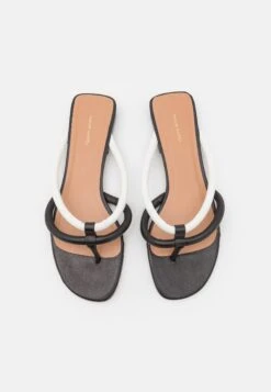 Mansur Gavriel Filo - T-Bar Sandals - Black/Chalk -Stride Shop 2d59e3421a084d7abb90f06a1274b1d3
