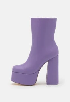 KOI FOOTWEAR Lexus Platform Heels - High Heeled Ankle Boots - Lavender -Stride Shop 304dadc995984a01a09d38b6bad5b5e6