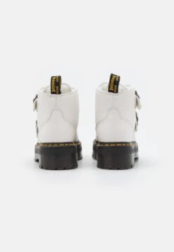 Dr. Martens Devon Flwr - Platform Ankle Boots - White Milled 11 Dr. Martens Devon Flwr - Platform Ankle Boots - White Milled -Stride Shop 3280e819b93d440c833fce589e530227