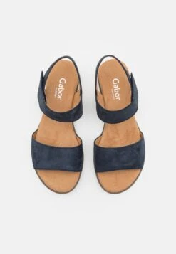 Gabor Comfort Wedge Sandals - Dark Blue -Stride Shop 37adcdd96a4c4a63a5c696aa56b64d43