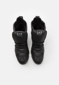 EA7 Emporio Armani Boot Flakes Unisex - Lace-Up Ankle Boots - Full Black 11 EA7 Emporio Armani Boot Flakes Unisex - Lace-Up Ankle Boots - Full Black -Stride Shop 37cac301e9a94cf18b1c29a1edf71cea