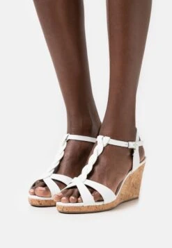 Dune London Wide Fit Koala - Platform Sandals - White