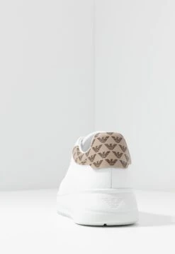 Emporio Armani Trainers - White/Ecru -Stride Shop 43cc7e8bc4c34538b4d87cd15f381c9b