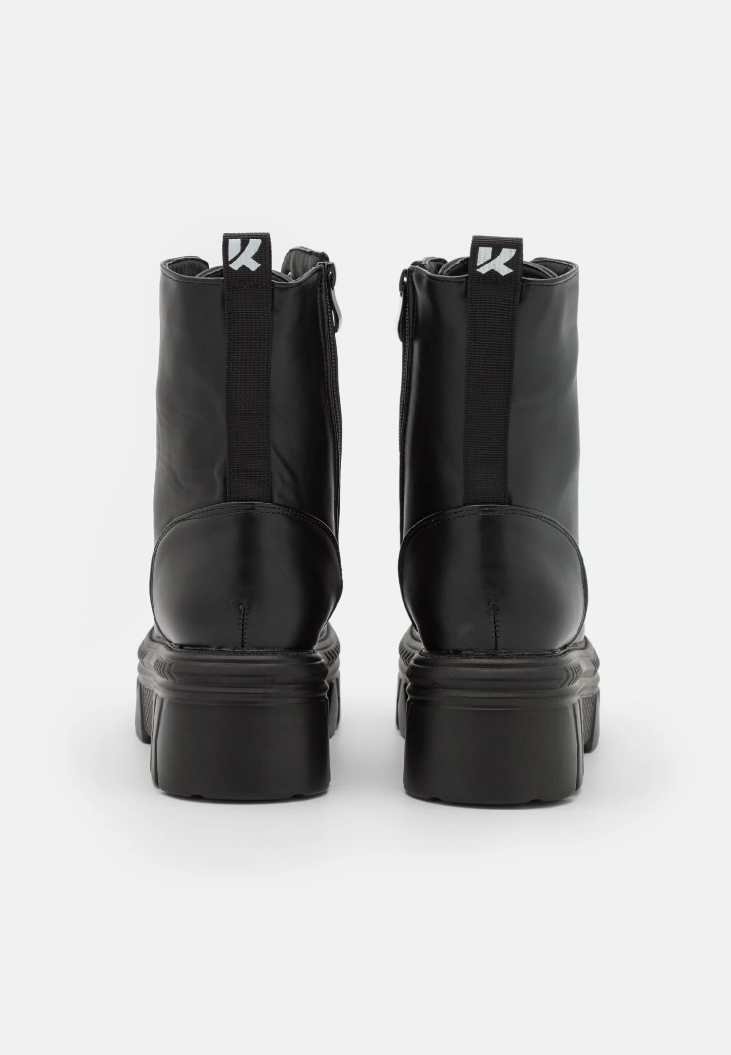 KOI FOOTWEAR Talwar Chunky Stomper Boots - Platform Ankle Boots - Black 6 KOI FOOTWEAR Talwar Chunky Stomper Boots - Platform Ankle Boots - Black - Image 4