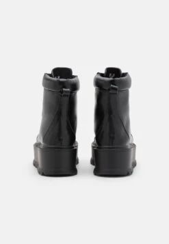KOI FOOTWEAR Hydra Matrix Platform Boots - Platform Ankle Boots - Black -Stride Shop 45d5ff02be8142cfa2aa5bbb3e6705d0