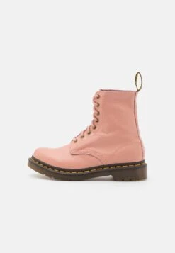 Dr. Martens 1460 Pascal - Lace-Up Ankle Boots - Peach Beige Virginia -Stride Shop 48035885135e46b3a97cb4f7229c2fa5