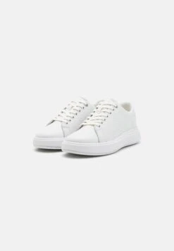 Calvin Klein Raised Cupsole Lace Up - Trainers - White -Stride Shop 4c47f0948d3944bab6970fe135594f42