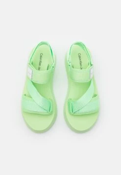 Calvin Klein Jeans Prefresato Badge - Platform Sandals - Light Green -Stride Shop 53fea946cf7d4f049531b9f3e096b154