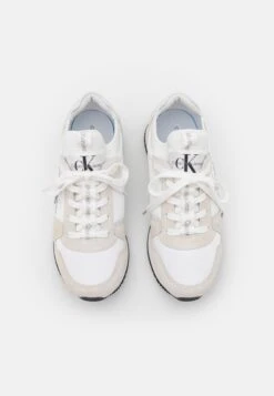Calvin Klein Jeans Runner Sock Laceup- Trainers - Bright White -Stride Shop 55e19572b5ba43068309d31f9f910a0d
