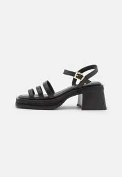 Strap Heeled - Platform Sandals - Black -Stride Shop 574ff275e5c54a57865fe0854884dad7