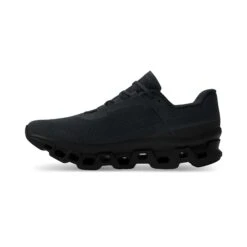 On | Men's Cloudmonster Running Shoes - All Black -Stride Shop 61.99025 M On Cloudmonster side2