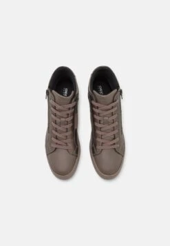 Geox Blomiee - High-Top Trainers - Dark Taupe -Stride Shop 6305f4db6cd641b7981e356018bb856b