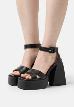 High Heeled Sandals - Black