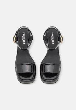 Pavement Indira - Platform Sandals - Black -Stride Shop 6c88949582104ff2a20dce333177a59c