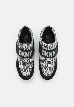 DKNY Cosmos Wedge- Trainers - Black/White -Stride Shop 6ed9745f81b240669da178621720f8d8
