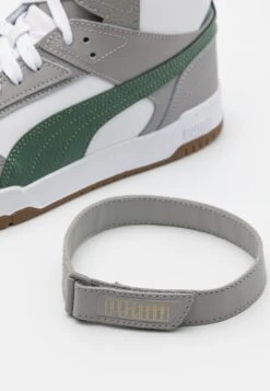 Puma Rbd Game Unisex - High-Top Trainers - White/Eucalyptus/Concrete Gray/Gold -Stride Shop 7385f63ab3304533a82445b7b5ee4e3a