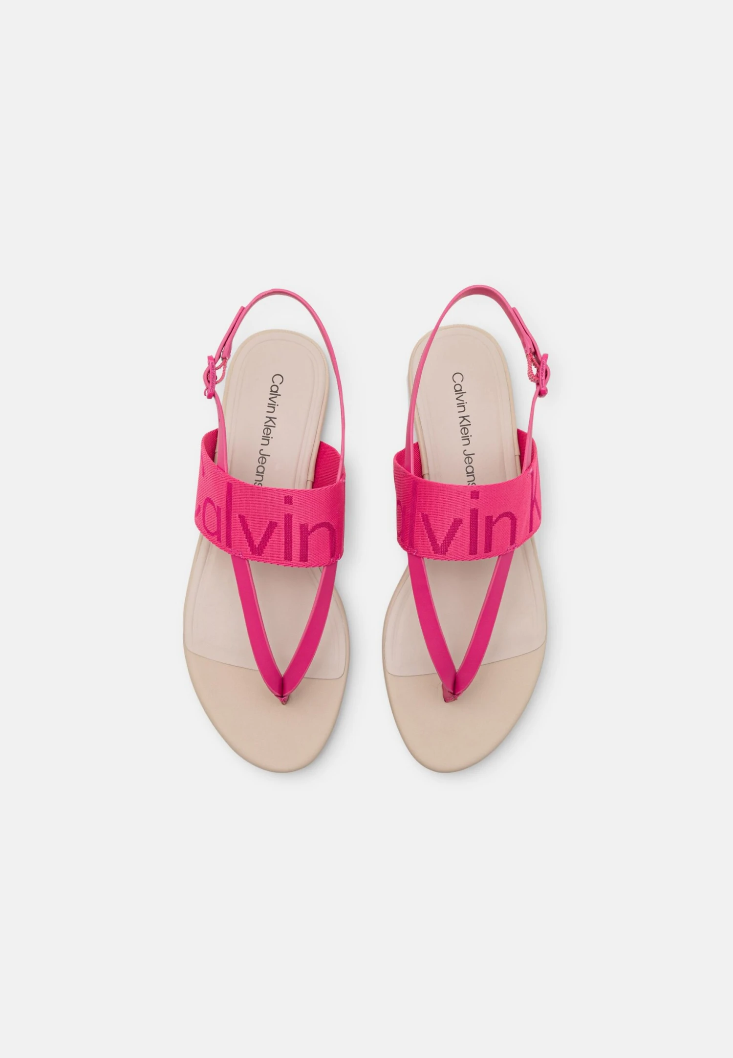 Calvin Klein Jeans Flat Webbing - T-Bar Sandals - Raspberry Sorbet 8 Calvin Klein Jeans Flat Webbing - T-Bar Sandals - Raspberry Sorbet - Image 6
