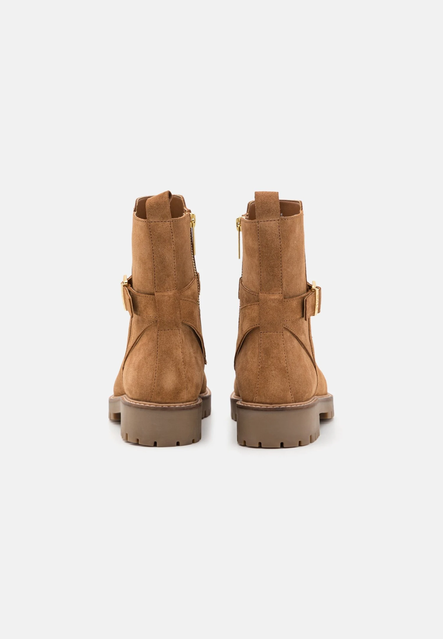 Clara Buckle- Classic Ankle Boots - Tan 6 Clara Buckle- Classic Ankle Boots - Tan - Image 4