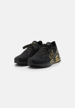 EA7 Emporio Armani Crusher Distance Unisex - Trainers - Triple Black/Gold -Stride Shop 8472d7ee236748cf804c8101aba6008a