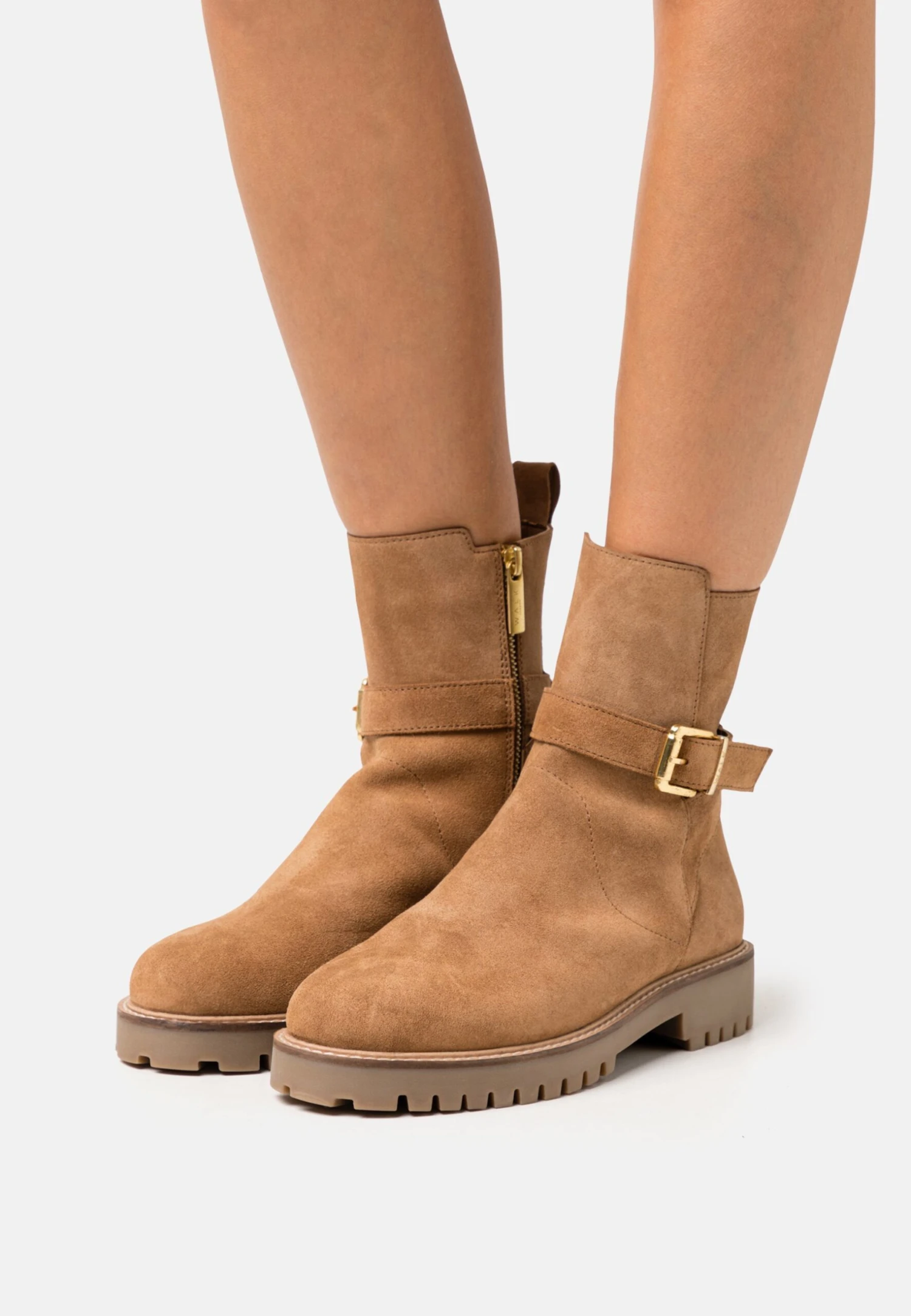 Clara Buckle- Classic Ankle Boots - Tan 3 Clara Buckle- Classic Ankle Boots - Tan