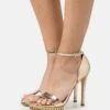 MICHAEL Michael Kors Jordyn Chain Platform - Platform Sandals - Pale Gold -Stride Shop 860108965ac34b4a865a6c050f282643