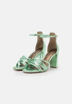 Marco Tozzi High Heeled Sandals - Green Metallic -Stride Shop 87af9c2a88aa42028cd0610a38188584