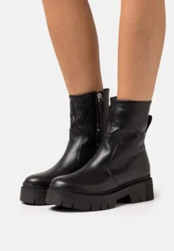 Hugo Kris Zipbootie - Platform Ankle Boots - Black