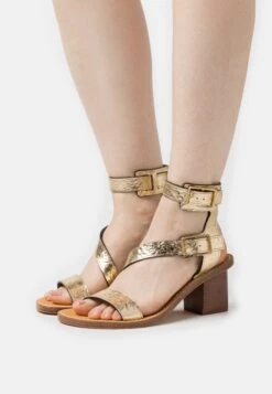 Zadig & Voltaire Cecilia Caprese- Ankle Cuff Sandals - Gold