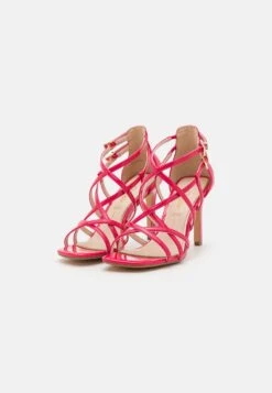 Buffalo Blair Cage Vegan - High Heeled Sandals - Berry -Stride Shop 9fac6b54a5b342c9ac49ae708aa352d4
