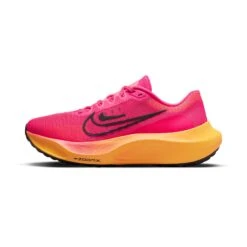 Nike | Women's Zoom Fly 5 Running Shoes - Hyper Pink -Stride Shop DM8974 601 W Nike ZoomFly5 side