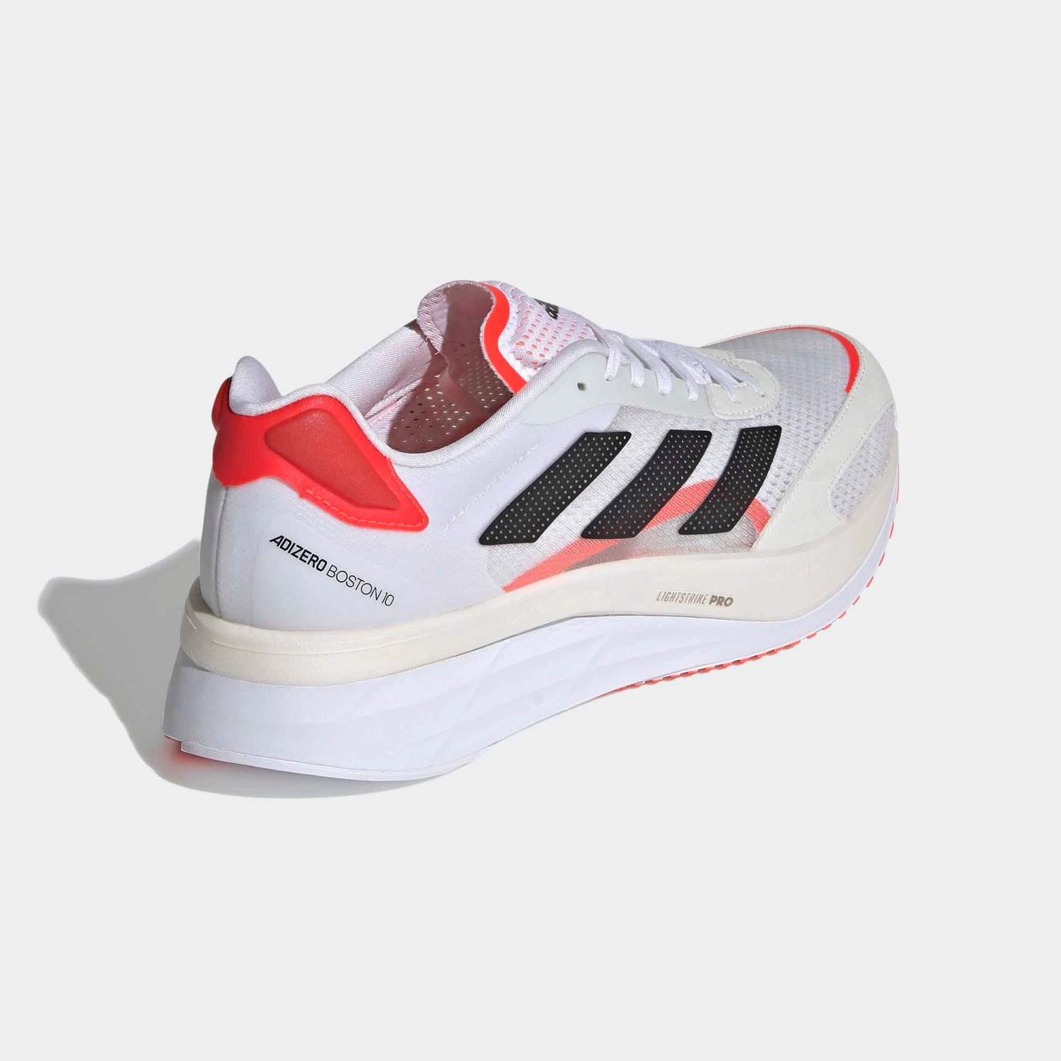 Adidas | Men's Adizero Boston 10 Running Shoes - Footwear White 5 Adidas | Men's Adizero Boston 10 Running Shoes - Footwear White - Image 3